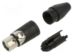Connector: XLR | plug | female | AX | 15A | 133V | PIN: 3 | IP40 | straight