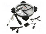 Fan: DC | axial | 12VDC | 140x140x25mm | 21.2dBA | ball | 1200rpm | 1pcs.