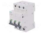 Circuit breaker | 400VAC | Inom: 63A | Poles: 3 | Charact: B | 6kA | IP20