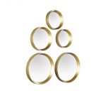 Lia spogulis set 5-pack zelta
