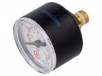 Manometer | 0&divide;25bar | rear connection | Thread: G 1/8" | 40mm | plastic