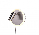 Trio-Lighting Jordan LED  brushed steel sienas lampa