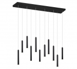 Trio Tubular LED piekarama lampa 115 cm matt black brushed steel 321611132 4017807468731