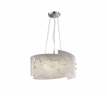 Trio Sandrina piekarama lampa 3xE27 white brushed steel 301200300 4017807398649