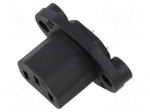Connector: AC supply | socket | 10A | 250VAC | 250V | type F | screw | IP20