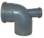 Likums DN110/90&deg;,atzars DN50 180&deg;, PP, pelēks Līkums DN 110/90&deg; ar atzaru DN50,180&deg;
