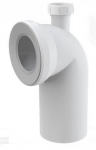 WC Līkums 90&deg;pieslēgums, 40mm,A90-90P40, Alcadrain WC līkums ar pieslēgu 90&deg; A90-90P40
