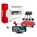 Auto- ja mootorrattatooted, elektroonika, navigatsioon, CB raadio // Parkimisandurite s&uuml;steemid | Keskluku s&uuml;steem | Autoalarmid // Czujniki parkowania cofania czarne led 3d gold 18mm amio-03186