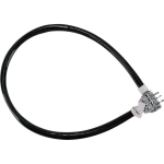 Spordiks ja aktiivseks puhkuseks // Bicycle accessories // Linka stalowa w pvc 550mm, zamk.szyfr 3 cyfr.chrom.