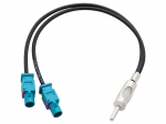 Auto- ja mootorrattatooted, elektroonika, navigatsioon, CB raadio // ISO-&uuml;hendused ja kaablid autoraadiole // 0224#                Samochodowy adapter antenowy ford 2xfakra(m)-wtyk din