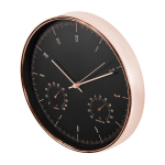 Tooted koju ja aeda // Clocks // Zegar ścienny złoty 12'' 30cm z termometrem i higrometrem  CE70 G