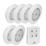 LED valgustus // Valgustid uutest tarnetest // Zestaw 6 lamp LED sterowane pilotem MCE165