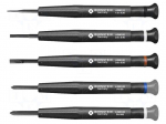Screwdriver: precision-set | precision | Phillips,slot | 5pcs.