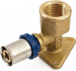 Press wallplate elbow 1/2 x 20