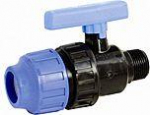 PP Compression Ball valve D50x11/2'' M