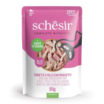 SCHESIR in jelly Tuna and chicken with ham - wet cat food - 85 g