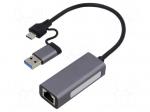 PC extension card: network | USB 3.1 | PnP | grey