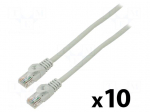 Patch cord | U/UTP | Cat: 6 | RJ45 plug,both sides | stranded | CCA | 2m