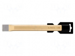 Cold chisel | flat | L: 300mm | Tipwidth: 26mm | tag | Plating: varnish
