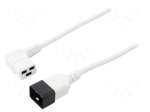 Cable | 3x1.5mm2 | IEC C19 female angled,IEC C20 male | PVC | 5m