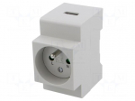 E-type socket | for DIN rail mounting