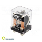 Relay: electromagnetic; DPDT; Ucoil: 12VDC; 30A/250VAC; 13A/28VDC