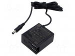 Power supply: switching | mains,plug-in | 24VDC | 0.625A | 15W | 88.5%
