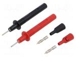 Kit of test probes | 36A | black,red | Tip diameter: 4mm | 2pcs.