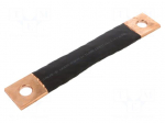 Braids | insulated earthing tape | W: 40mm | 95mm2 | &Oslash;1: 17mm | &Oslash;2: 17mm