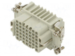 Connector: HDC | contact insert | female | CDD | PIN: 42 | 10A | 600V
