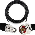 Rangeful RP-SMA Male / N Male Hex 12m IP67 koaksiaalkaabel &mdash; elastne HF-400-UF (vastab LMR400 UF UltraFlex) HF400-RPSM-NMH-12