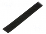 Tape: hook and loop | W: 25mm | L: 5m | Thk: 5.7mm | caoutchouc | black