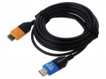 Cable | HDMI plug,both sides | PA | 20m | black | Core: Cu