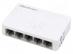 Switch Ethernet | DC socket,RJ45 socket x5 | Fast Ethernet | white