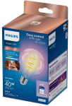Philips Smart WiZ G95 E27 gudrā LED spuldze 2200-6500K RGB caurspīdīga 929003267221 8720169165793