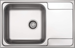 1-bowl steel sink with drainer