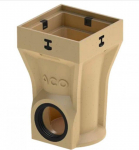 ACO Self Europoint gully 25x25cm, hor.outlet DN100