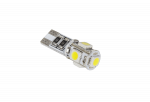 Autolambid, Mootorratta ja traktori valgustid // Autolambid, Mootorratta ja traktori valgustid // Żar&oacute;wka samochodowa LED T10 (Canbus) - 5x SMD5050, biała