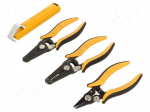 Kit | for stripping wires | Wire: round