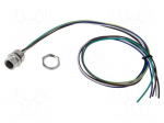 Connector: M12 | socket | female | PIN: 5 | straight | 2A | 60V | IP67 | 500mm