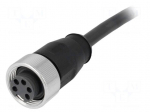 Connector: 7/8" | plug | 5m | female | PIN: 5 | straight | with lead