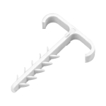 T&ouml;&ouml;riistad ja m&otilde;&otilde;teseadmed // Uued tooted t&ouml;&ouml;riistade, tarvikute kategoorias // Uchwyt kablowy wbijany, podw&oacute;jny, przew&oacute;d płaski 13x7mm, biały, 100 szt.