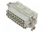 Connector: HDC | contact insert | female | CQE | PIN: 32 | 16A | 600V