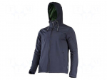 Softshell jacket | Size: M | black | with a hood | 280g/m2
