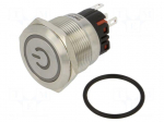 Switch: vandal resistant | Pos: 2 | SPDT | 1A/220VAC | IP65 | ON-(ON)