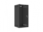 WALL-HUNG RACK CABINET 10" 12U 280X310 BLACK GLASS DOOR LANBERG (FLAT PACK)