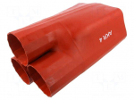 Cable breakout | 135/64mm | red | Diam.after shrinking: 55/27mm | AKR