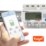 Wi-Fi kolmefaasiline elektrooniline v&otilde;imsusm&otilde;&otilde;tur | DIN siin | 400V | 100A | iOS, Android Tuya