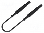 Test lead | 70VDC | 33VAC | 36A | banana plug 4mm,both sides | Len: 1m