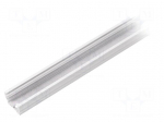 Profiles for LED modules | surface | white | L: 1m | aluminium